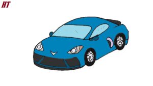 How to Draw a Corvette C8