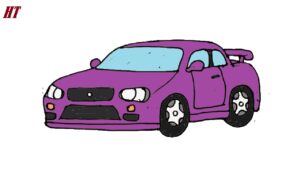 How to draw a Nissan Skyline