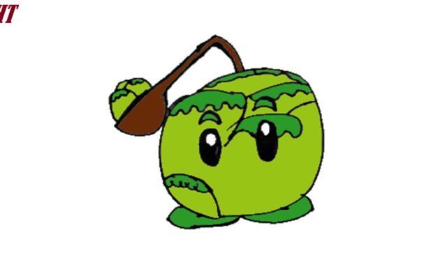How to draw Cabbage pult from Plants vs Zombies