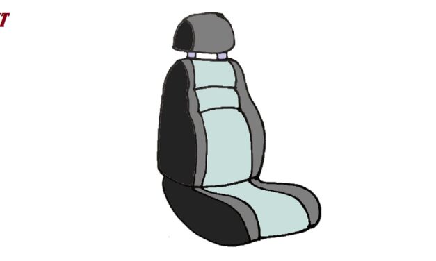 How to Draw a Car Seat step by step
