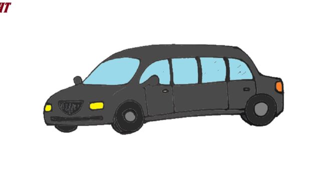 How to Draw a Limousine Car step by step
