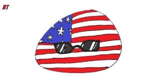 Cute American flag Drawing