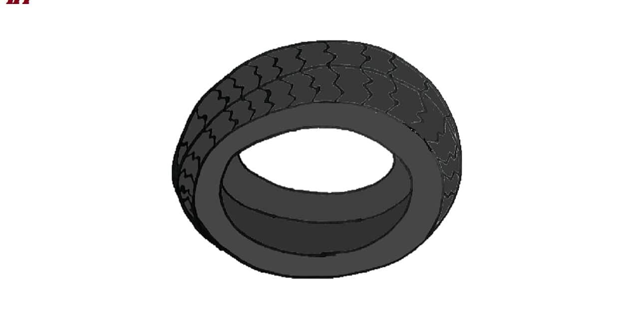 How to draw a Tire step by step