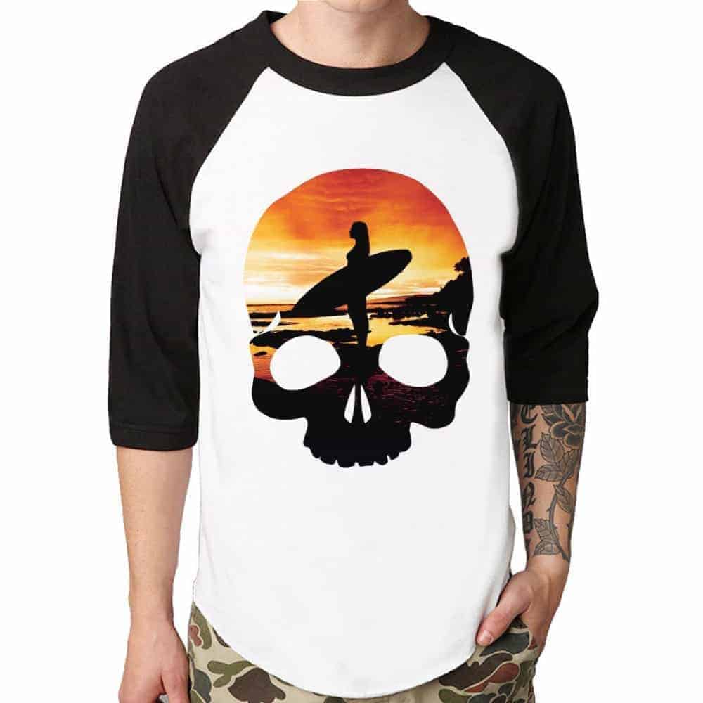 baseball shirt printed with direct to garment