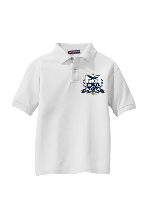 Polo Port Authority® Youth Silk Touch™ Polo Embroidered - Image 3