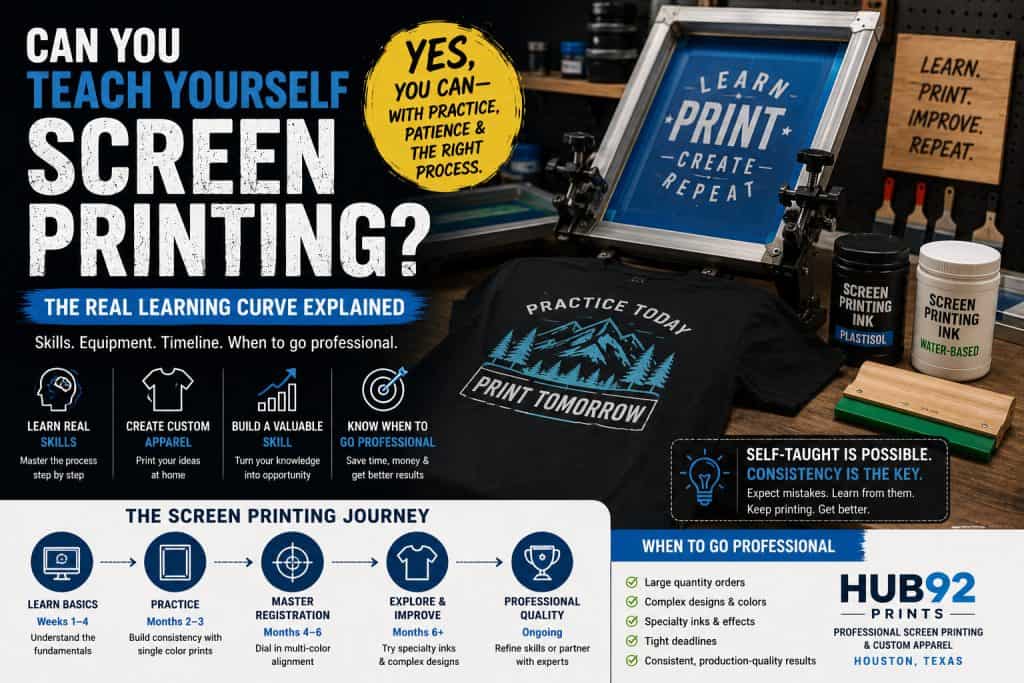 Screen printing equipment and tools for DIY learning and professional production.