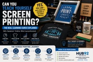 Screen printing equipment and tools for DIY learning and professional production.