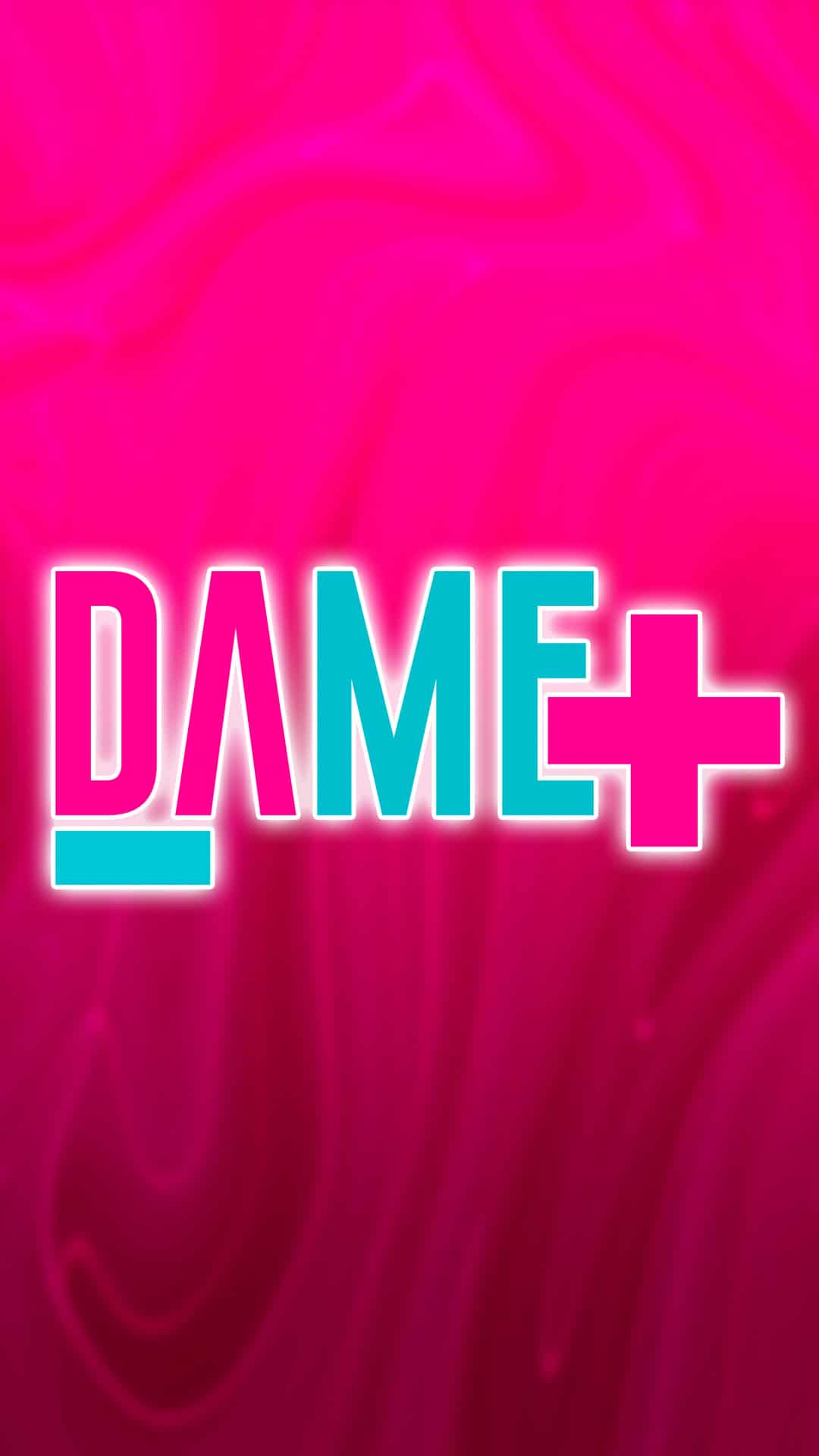 Logo de DAME+ en Huila TV, programa de entretenimiento y cultura en Colombia.