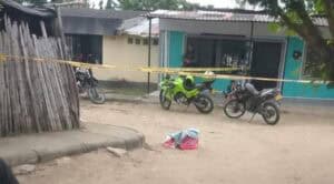 Imagen de la escena del accidente en Campoalegre, Huila, donde un bebé de 15 meses sufrió una caída fatal en su vivienda.