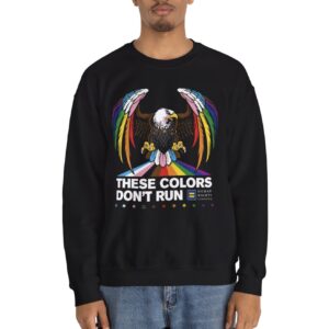Colors Don’t Run Rainbow Eagle Crewneck Sweatshirt