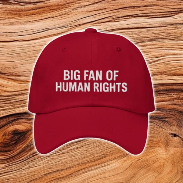 Big-Fan-of-Human-Rights-Burgundy-Embroidered-Hat