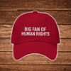 Big-Fan-of-Human-Rights-Burgundy-Embroidered-Hat-USA