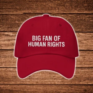 Big-Fan-of-Human-Rights-Burgundy-Embroidered-Hat-USA