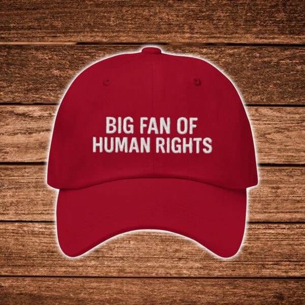 Big-Fan-of-Human-Rights-Burgundy-Embroidered-Hat-USA