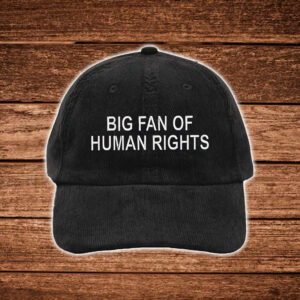 Big-Fan-of-Human-Rights-Hat-–-Minimalist-Denim-Embroidered-Cap