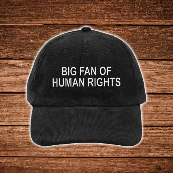 Big-Fan-of-Human-Rights-Hat-–-Minimalist-Denim-Embroidered-Cap