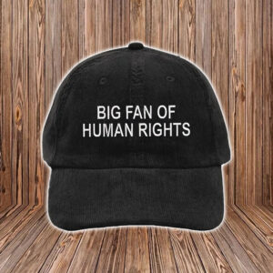 Big-Fan-of-Human-Rights-Hat-–-Minimalist-Denim-Embroidered-Cap-US