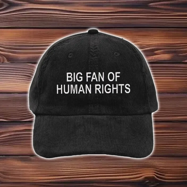 Big-Fan-of-Human-Rights-Hat-–-Minimalist-Denim-Embroidered-Caps
