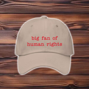 Big-Fan-of-Human-Rights-Hat-–-Red-Embroidered-Cap-US