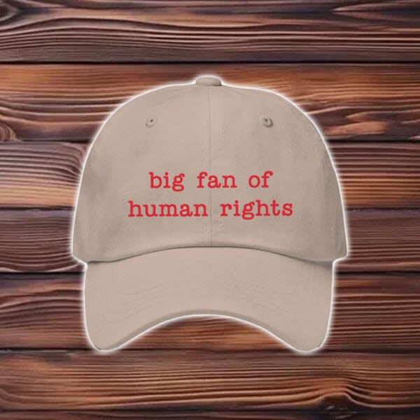 Big-Fan-of-Human-Rights-Hat-–-Red-Embroidered-Cap-US