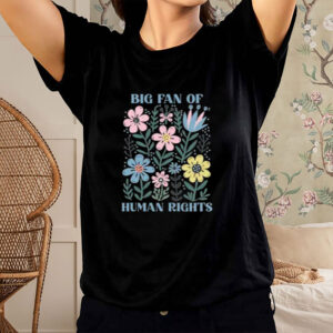 Big-Fan-of-Human-Rights-Shirt-–-Pastel-Folk-Floral-Tee-USA