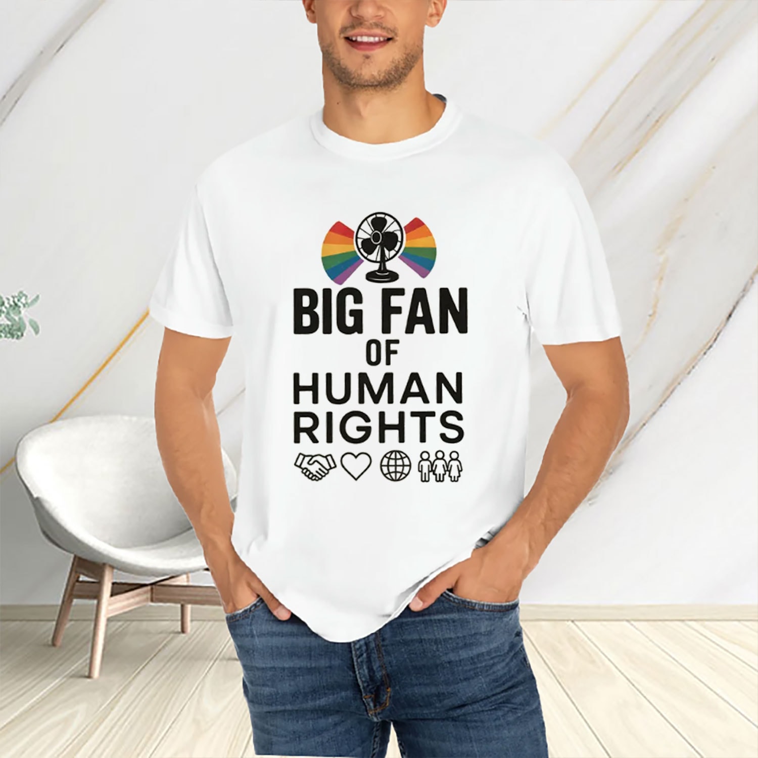 Big-Fan-of-Human-Rights-Shirt-–-Rainbow-Icon-Equality-Tee-USA