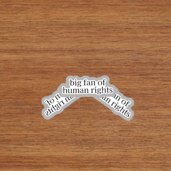 Big-Fan-of-Human-Rights-Vinyl-Sticker-–-Activist-Decal-US