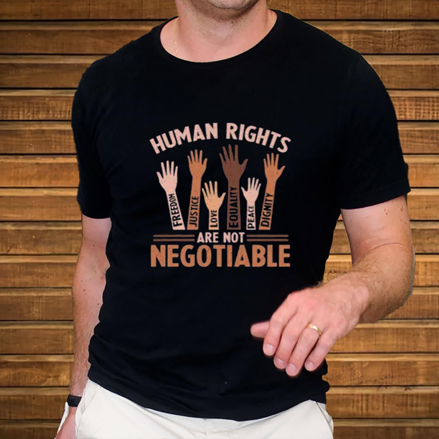 Human-Rights-Are-Not-Negotiable-Shirt-–-Equality-Justice-Tee-USA