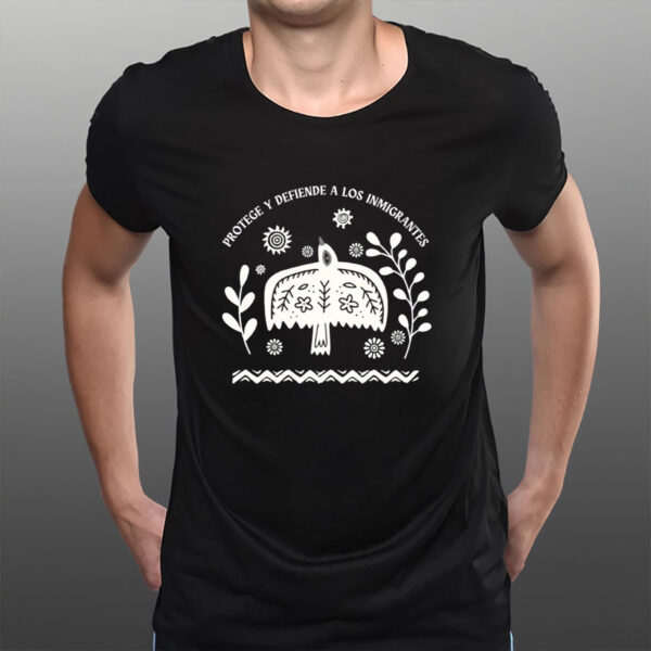 Protege-y-Defiende-a-los-Inmigrantes-Shirt-–-Folk-Art-Tee-US