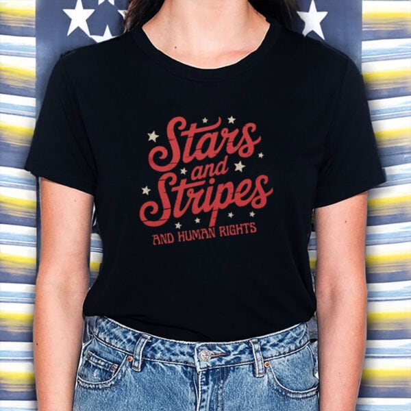 Stars-and-Stripes-and-Human-Rights-Shirt-–-Patriotic-Black-Equality-Tee-US