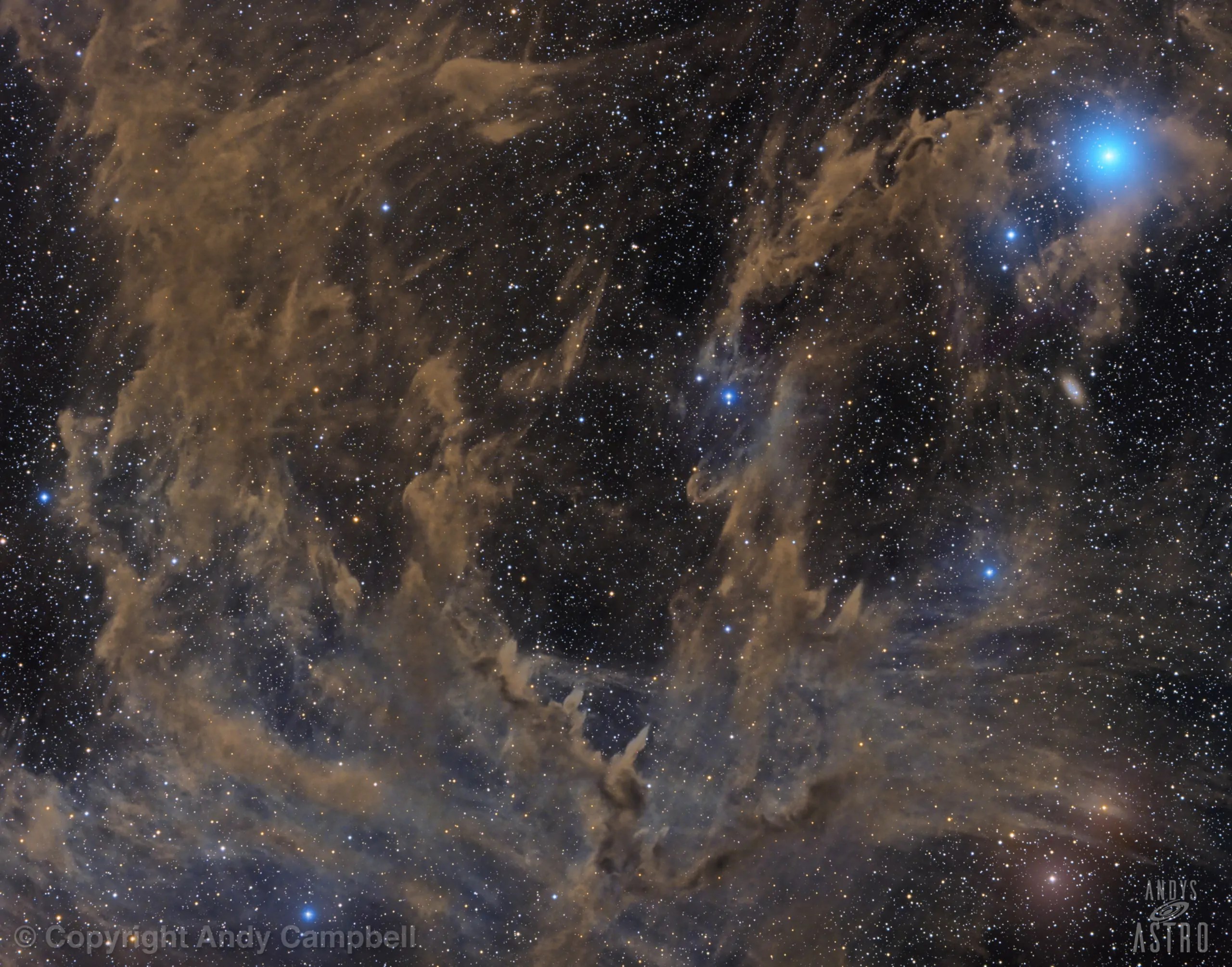 Rippling Flames Nebula Chameleon Molecular Cloud