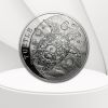 2016 Niue 2oz fine silver coin featuring a stylised Hawksbill turtle design with swirling shell detail and ocean bubbles, part of the Silver Taku series from the New Zealand Mint.