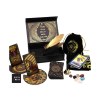 Image of Tarot Gift Set – Gold Foil Tarot with 78 gold foil cards, guidebook, pouch, mystical tools, card stands, and gold gift box.