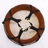 20cm Mandala Pattern Shamanic Drum with goat skin surface, suar wood frame, and detailed mandala design for ritual or meditation.