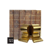 Antique Shakespeare Books, 1810 six volume set with gilded bookends, shabby chic decorative display.