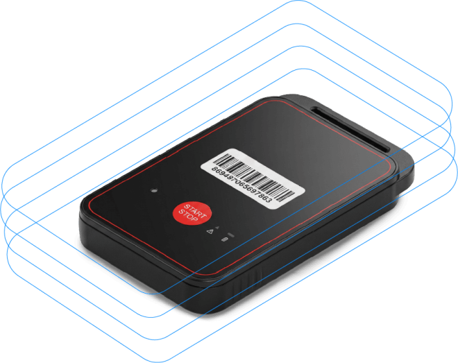 Wireless cargo monitoring device with barcode and sensors for supply chain visibility.