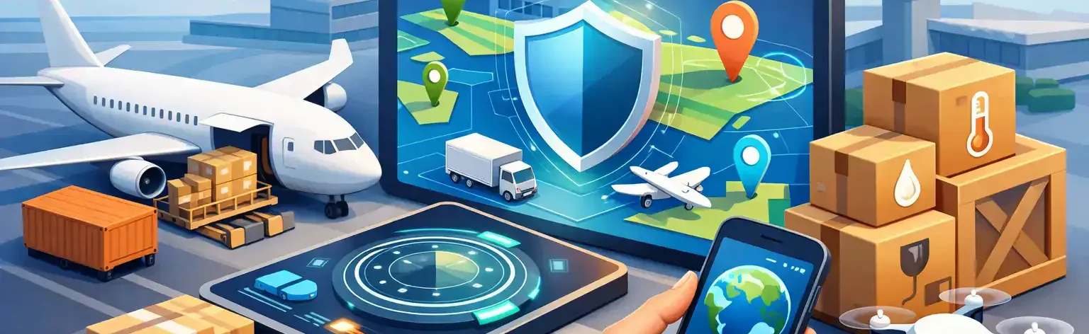 Cargo tracking with wireless sensors and smart labels at airport.