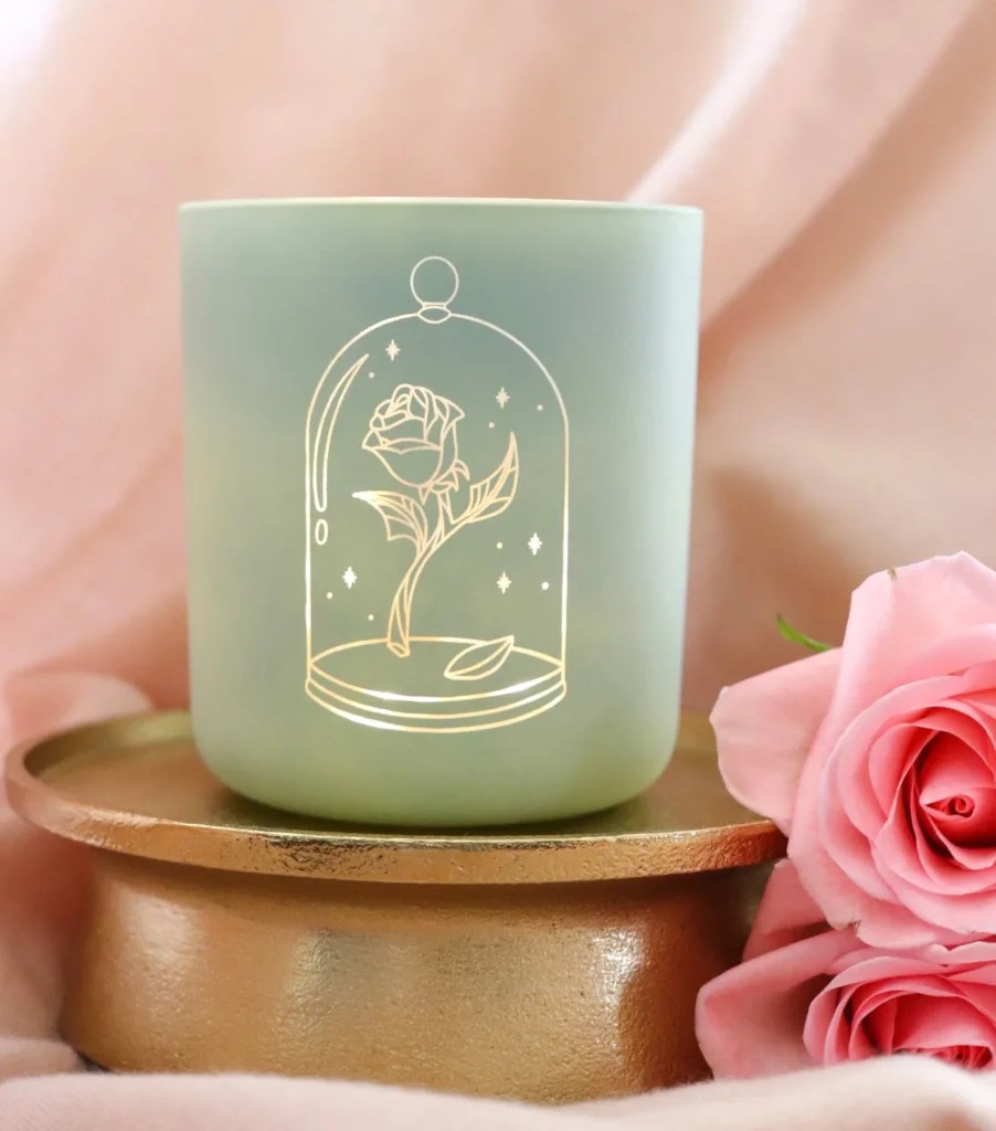 Etched Glass Disney Jars