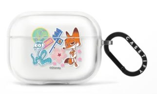 Colorful Disney-themed AirPods case with dog and octopus design, perfect for Disney fans.