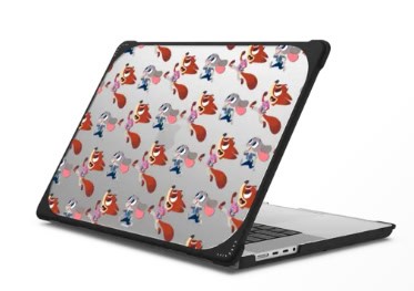 Colorful Disney characters laptop skin with Minnie and Mickey Mouse design.