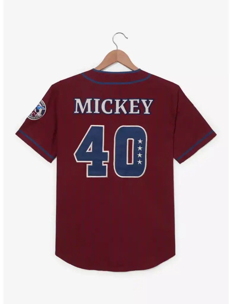 Vintage Mickey Mouse baseball jersey with number 40. Perfect for Disney fans and retro sports style.