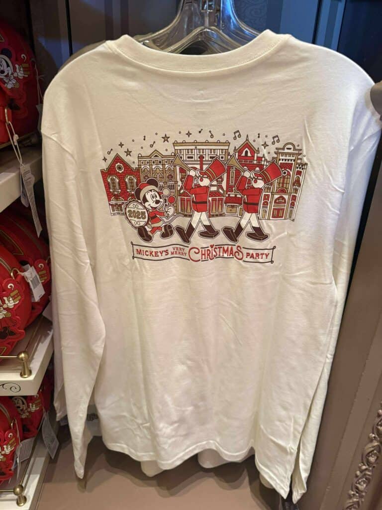 Fashionable Disney Christmas sweatshirt featuring Mickey Mouse and festive holiday design, perfect for winter wear.
