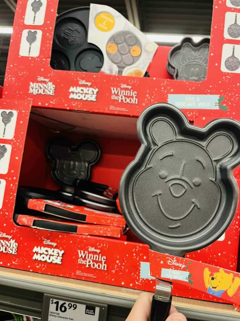Mickey Mouse waffle pan, Disney character kitchenware, holiday-themed pancake mold, Winnie the Pooh bakeware, Disney food mold.