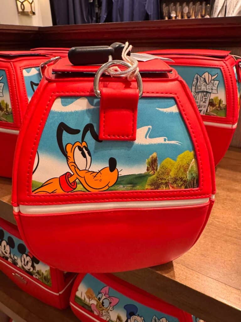 Mickey Mouse Disney lunchbox with classic character design and vibrant red color.