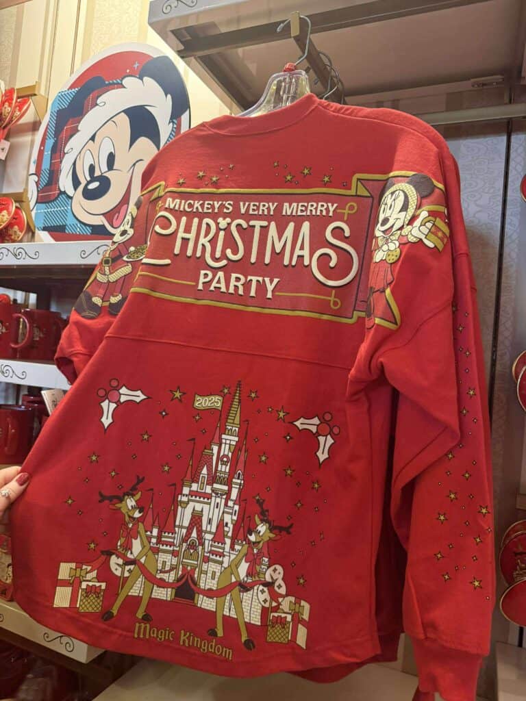 Mickey Mouse Christmas party sweatshirt with Disney theme and holiday design, perfect for Disney fans.