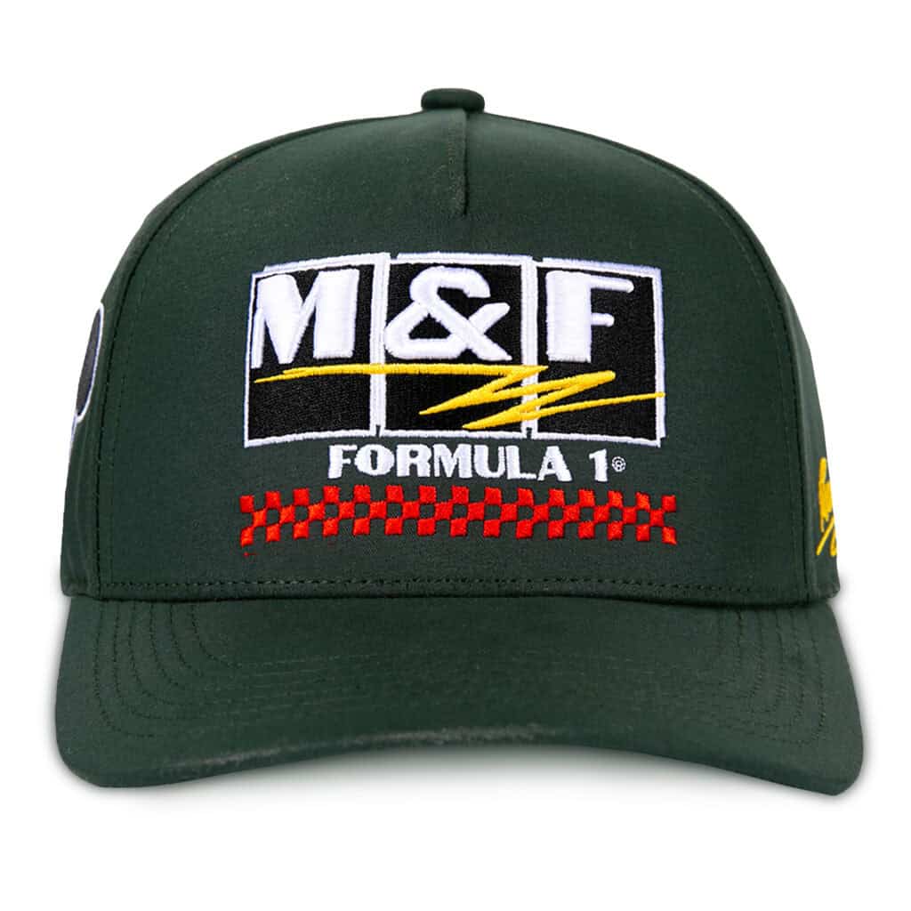 Mickey Mouse Formula 1 racing cap, Disney Motorsport accessory, stylish F1 hat for fans.