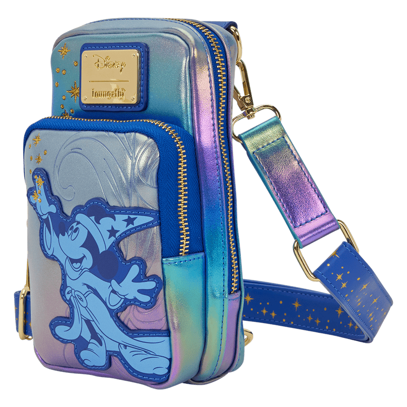 Disney witch mickey mouse backpack rainbow holographic design.