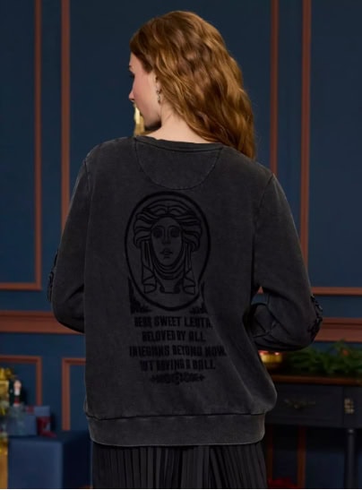 Medusa graphic hoodie featuring Disney-inspired fashion style for women.