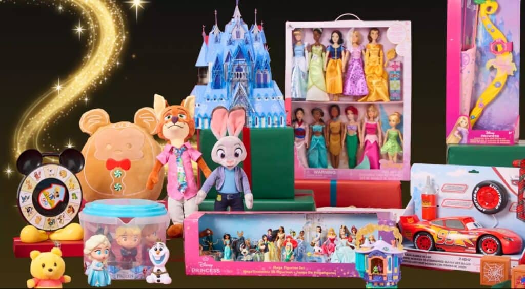 Colorful Disney princess dolls and character toys, perfect for children’s play and collection.