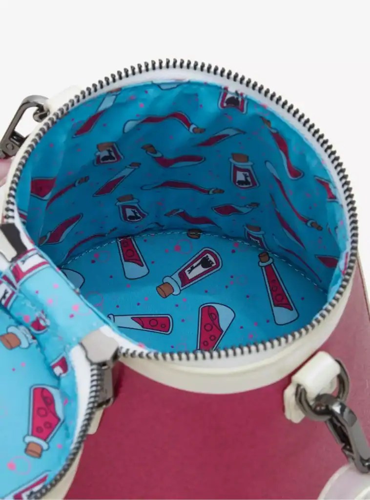 Disney fashion inspired cozy bag interior.